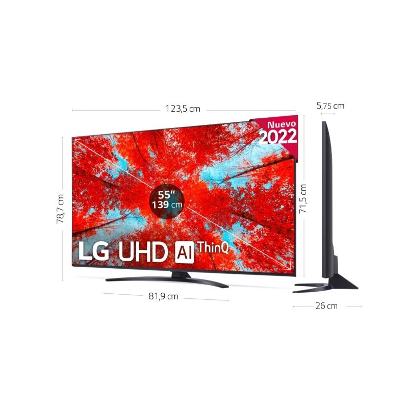 Televisor LG 4K UHD, 55UQ91006LA, 55 pulgadas